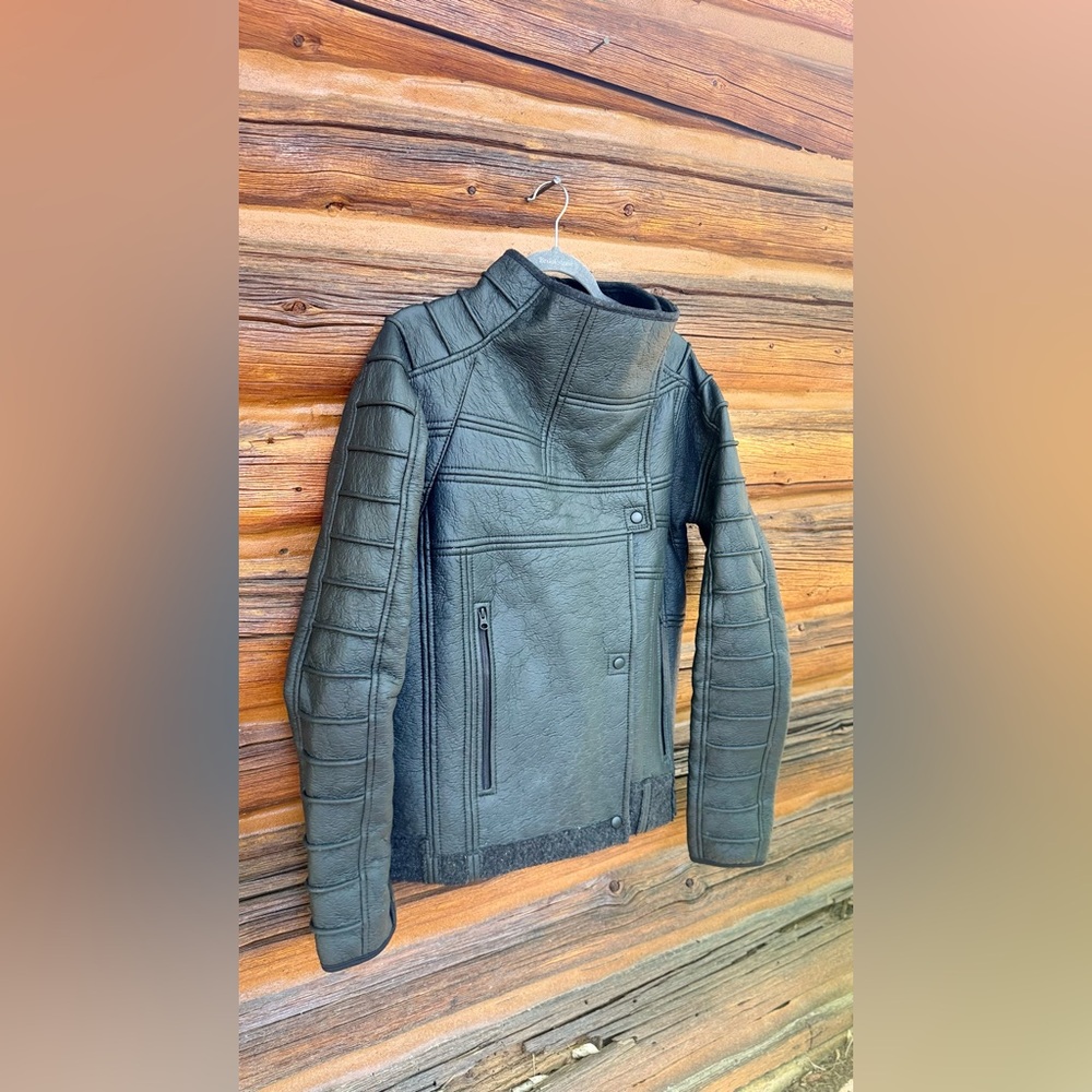 Demobaza Cyberpunk Moto Jacket – Futuristic Dystopian Style – Black – Unisex- L